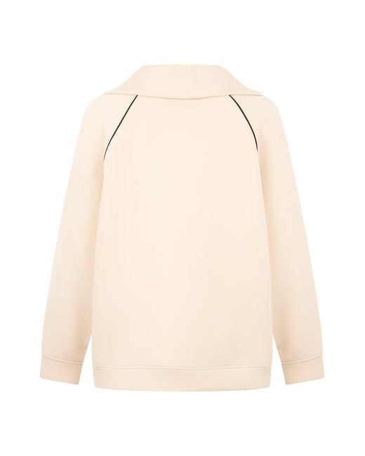 Weekend by Maxmara Natural Zip-Up Hoodie