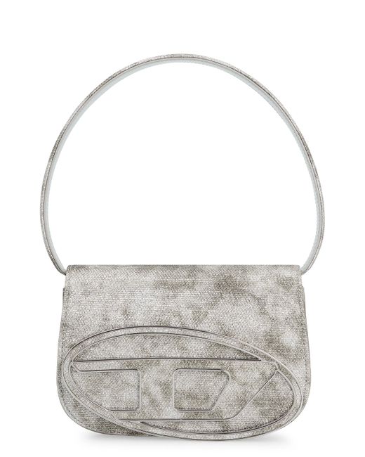 Borsa a spalla 1dr in tessuto di DIESEL in Gray