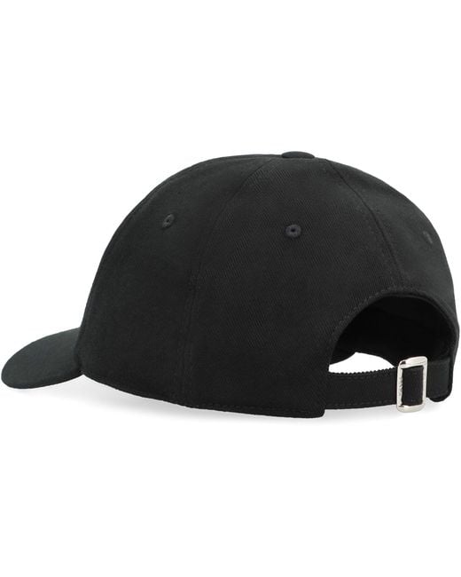 Fendi Black Logo Baseball Cap for men