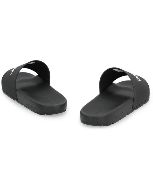 Off-White c/o Virgil Abloh Black Rubber Slides for men