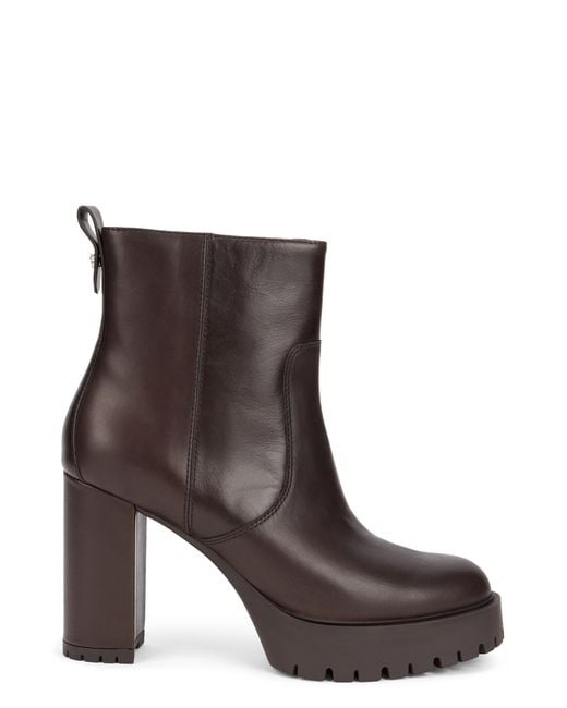 Pinko Brown Ankle Boots With Heels