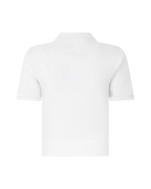 A.P.C. White Cotton Polo
