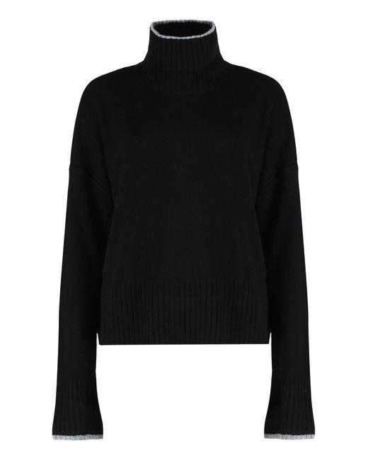 Pinko Black Falkland Wool And Cashmere Sweater