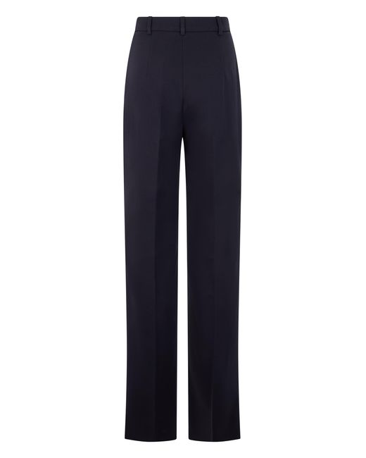 Max Mara Blue High-Waisted Pants