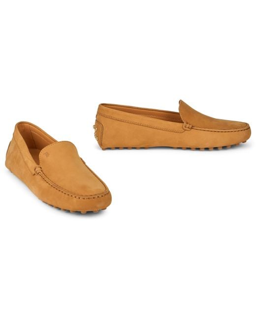Tod's Brown Suede Driver Moccasin