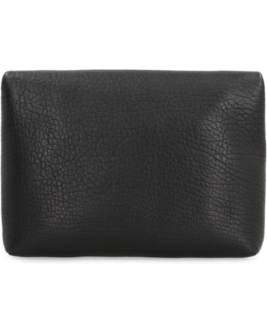 Saint Laurent Black Envelope Leather Messenger Bag for men