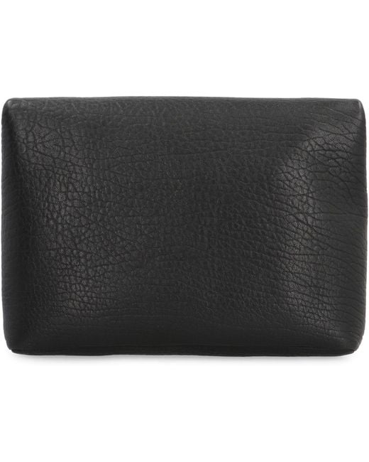 Saint Laurent Black Envelope Leather Messenger Bag for men