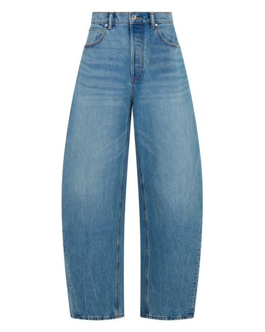 Alexander Wang Blue Wide-Leg Jeans