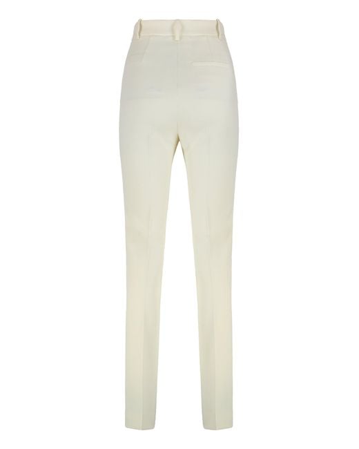 Pinko Natural Skinny High-waisted Trousers