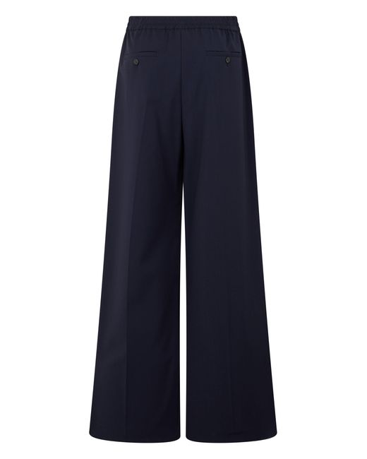 Weekend by Maxmara Blue Loose Wool Trousers