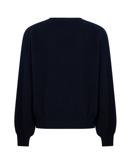 Lisa Yang Blue Round Neck Sweater