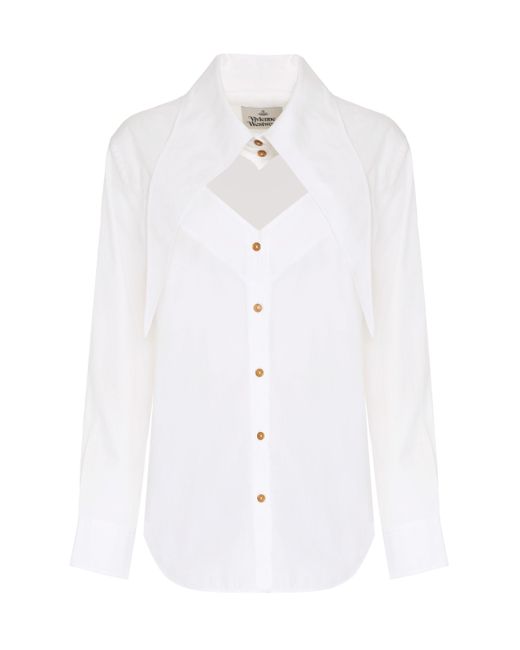 Camicia Heart in cotone di Vivienne Westwood in White
