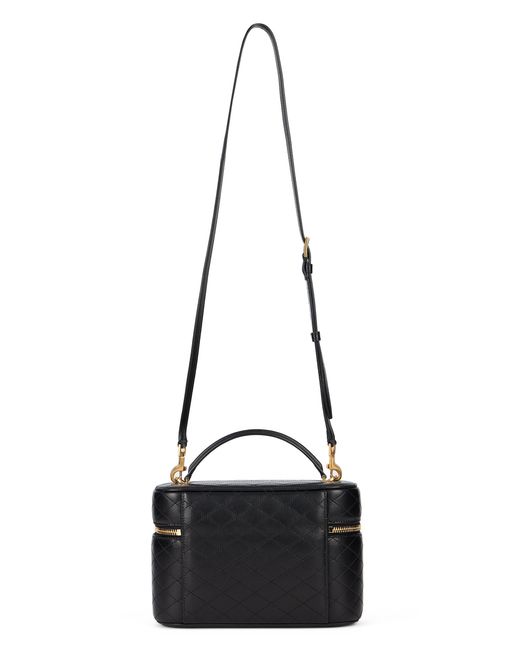 Saint Laurent Black Large Leather Shoulder Bag Gaby Vanity