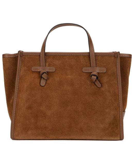 Gianni Chiarini Brown Tote Bag With Knots