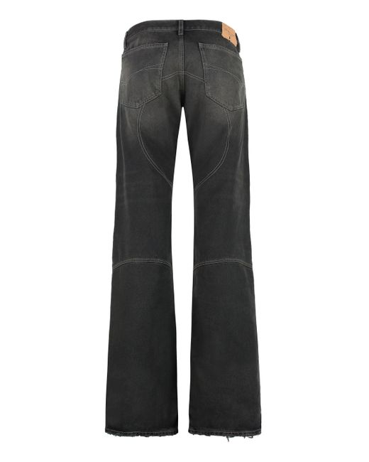 Balenciaga Black Wide-Leg Jeans