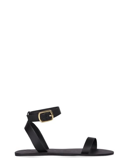 Manebí Black Chloe Leather Sandals