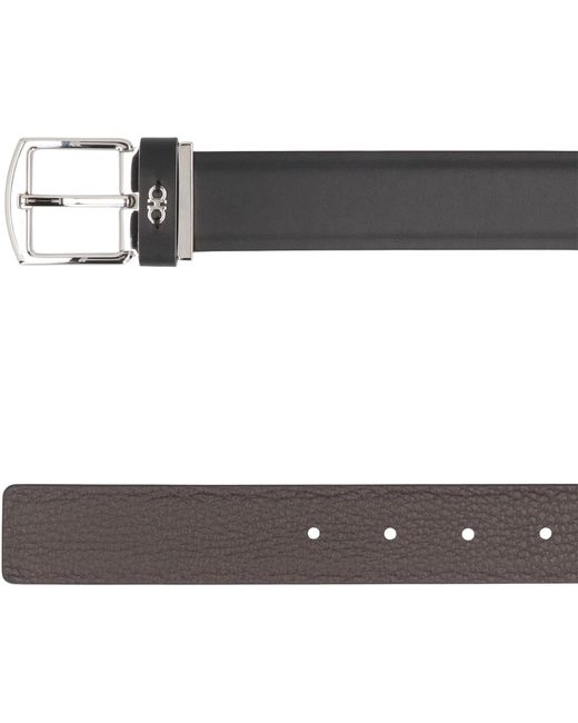 Cintura reversibile in pelle di Ferragamo in Gray da Uomo