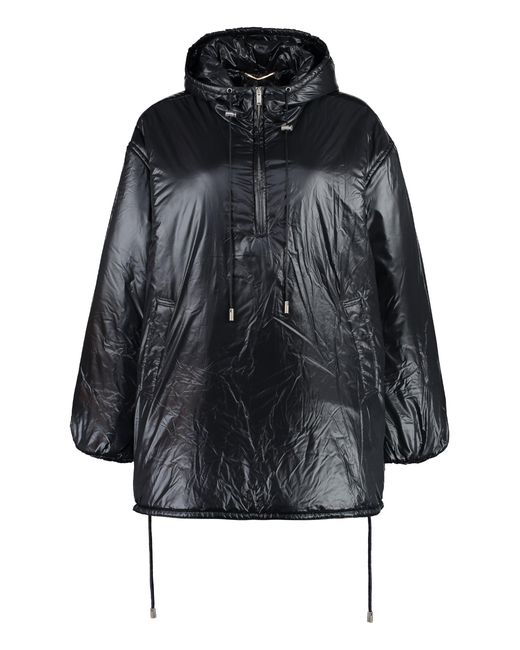 Saint Laurent Black Nylon Windbreaker-Jacket