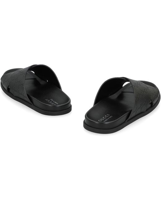 Gucci Black Slides for men