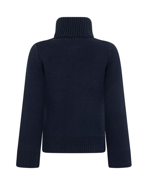 Vince Blue Cardigan With High Collar