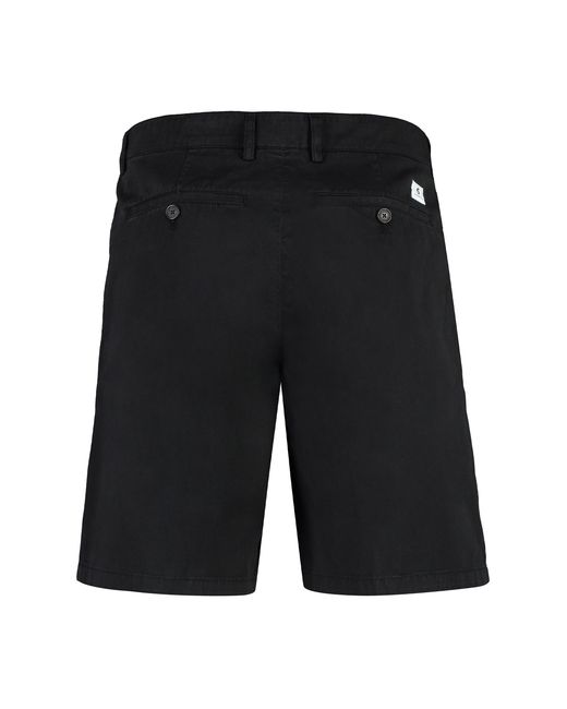 Department 5 Black Tim Cotton Bermuda Shorts for men