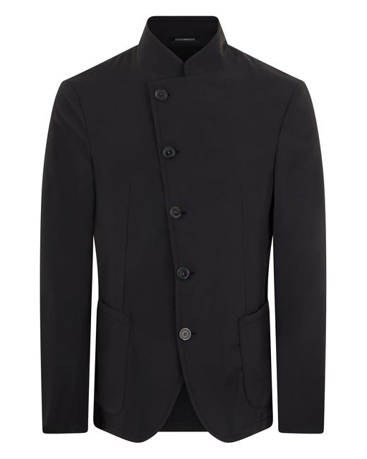 Emporio Armani Black Single-Breasted Jacket for men