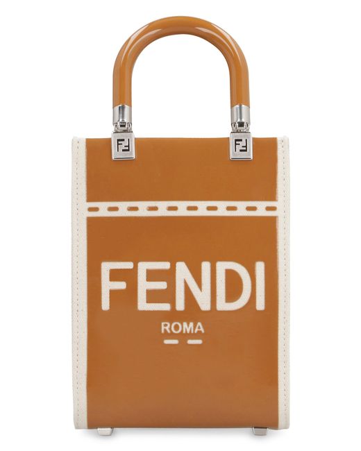 Borsa Mini Sunshine di Fendi in Brown