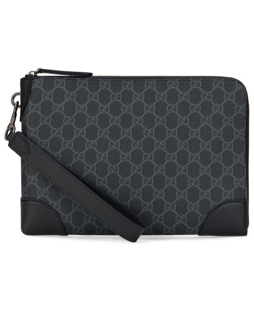 Gucci Black Document Holder Gg Emblem Mini for men