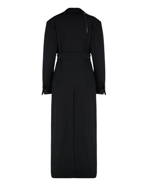 Dries Van Noten Black Long Wool Coat