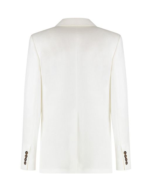 Max Mara White Guglia Linen Jacket