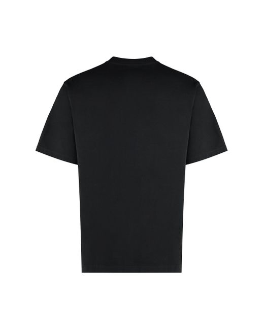 Dolce & Gabbana Black Cotton Crew-Neck T-Shirt for men