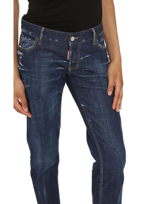 DSquared² Blue Jennifer Straight Leg Jeans