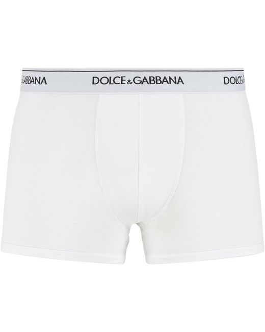 Dolce & Gabbana Black Set Of Two Cotton Boxers for men