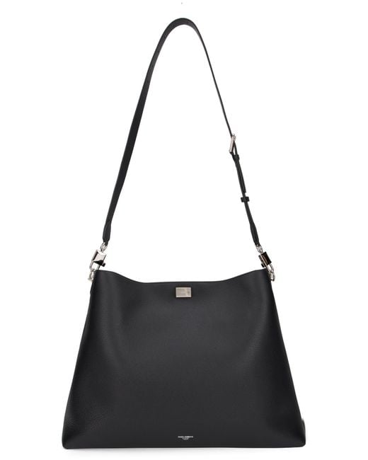 Dolce & Gabbana Black Tote Bag Vittoria for men