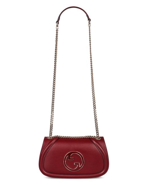 Gucci Red Small Blondie Leather Handbag