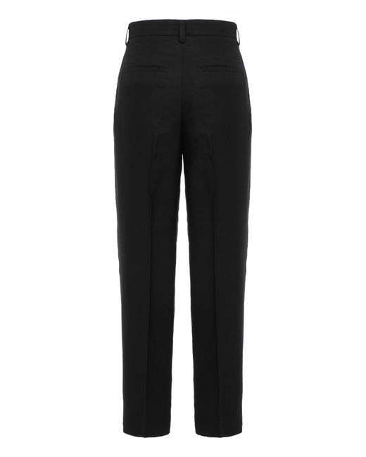 Totême Black Classic High-Waisted Pants