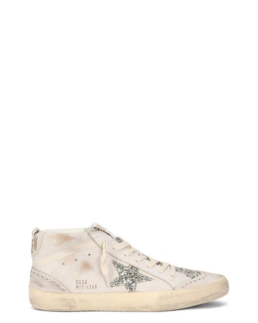 Golden Goose Deluxe Brand White Sneakers Mid-Star