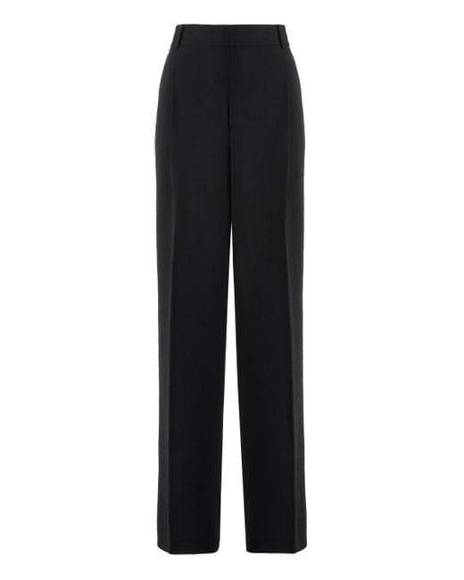 MICHAEL Michael Kors Black Creased Pleated Trousers