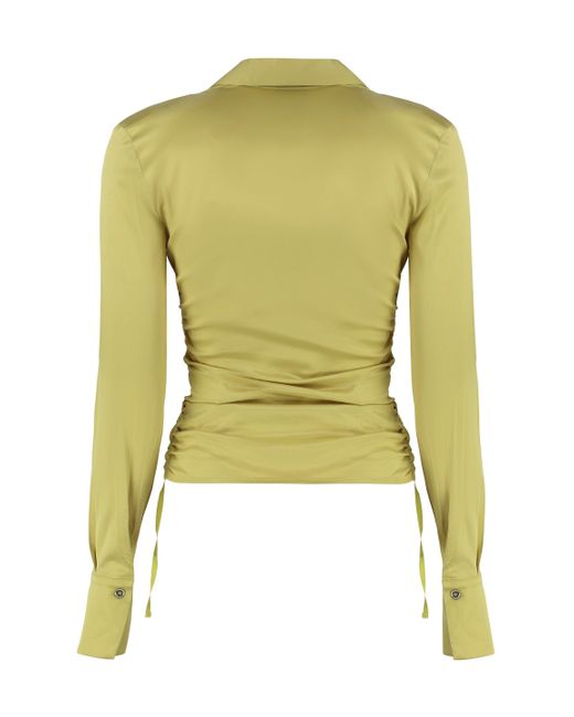 Pinko Green Caravan Viscose Jersey Shirt
