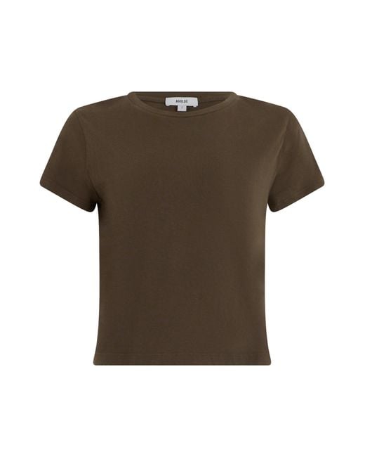 Agolde Brown Short-Sleeve T-Shirt