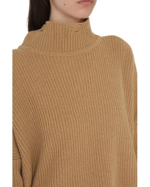 Pinko Natural Chitone Turtleneck Sweater