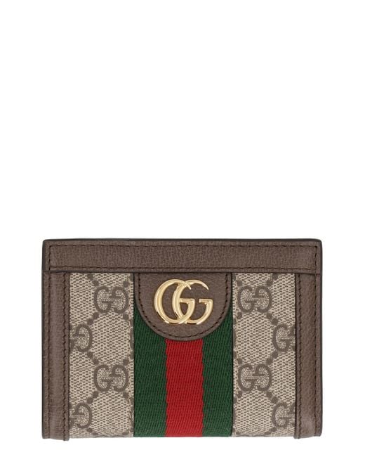 Gucci Gray Ophidia Gg Supreme Fabric Wallet