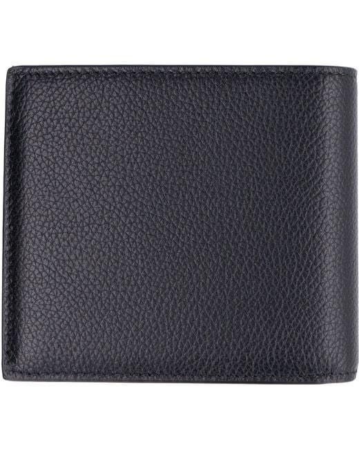 Balenciaga Black Logo Leather Wallet for men