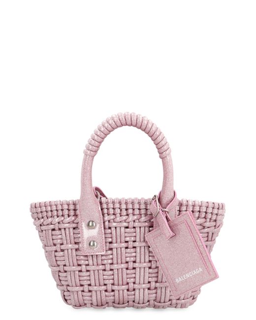 Balenciaga Pink Bistro Xxs Basket Handbag