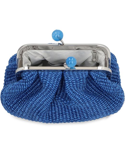 Weekend by Maxmara Blue Pasticcino Raffia Bag