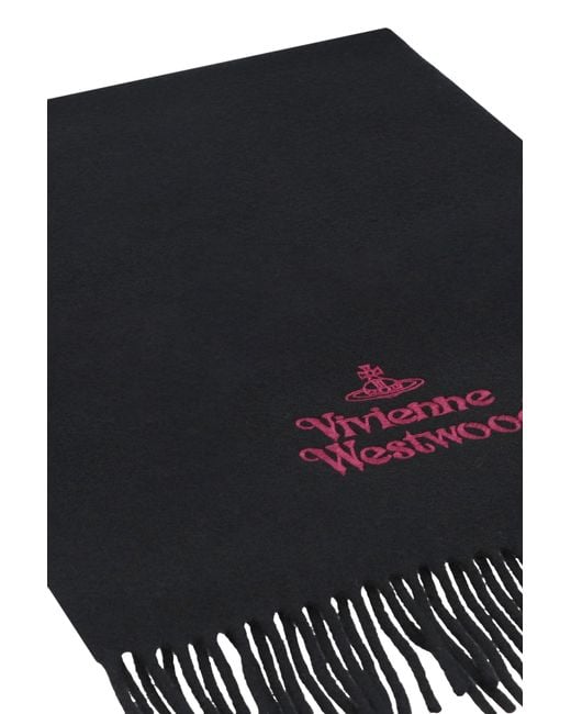 Vivienne Westwood Black Scarf With Logo