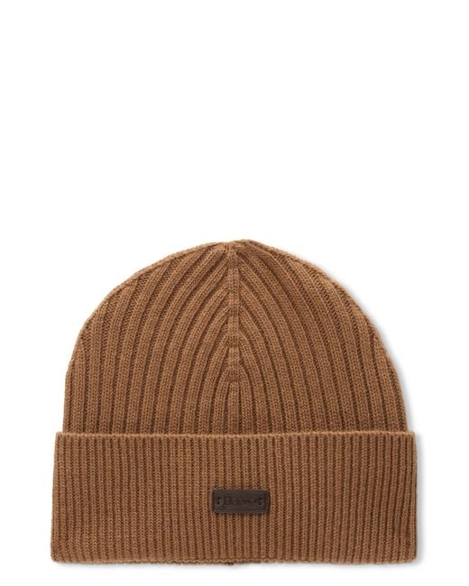 Herno Brown Knitted Cap for men