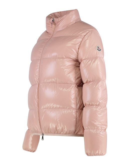 Moncler Pink Abbadia Short Down Jacket