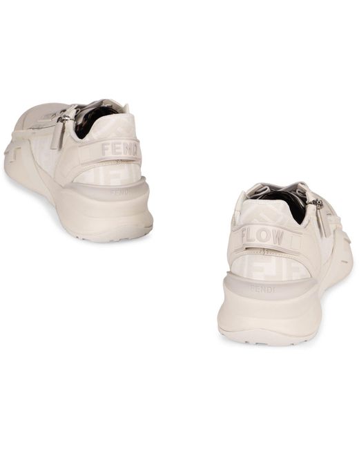 Fendi White Sneakers Low-Top Flow for men