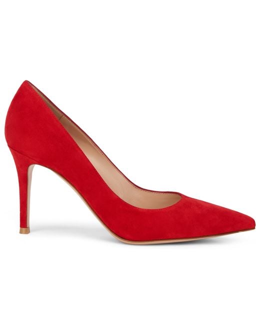 Gianvito Rossi Red Decollete 85